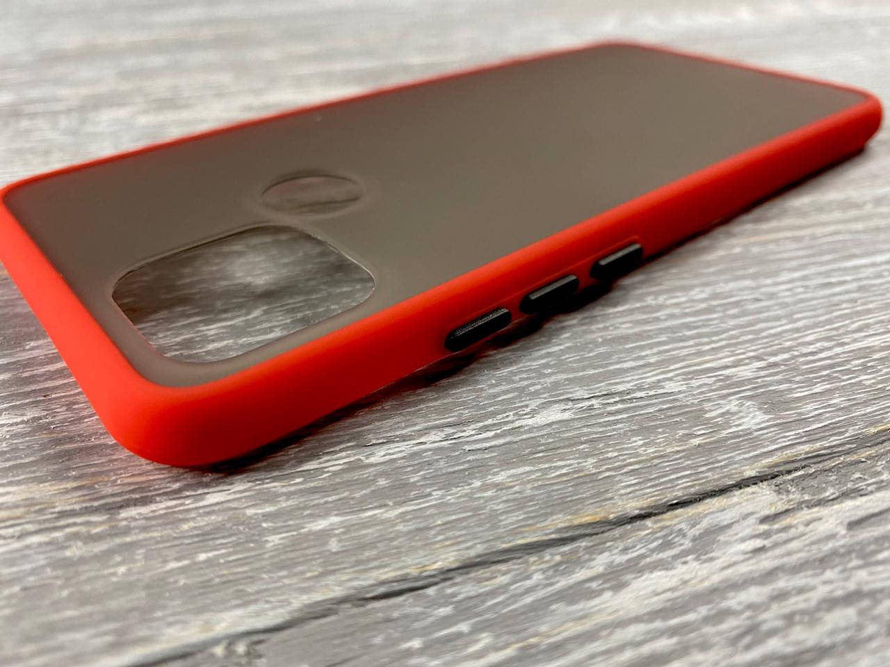 

TPU чехол накладка Matte Color Case (TPU) для OPPO A15 (6 цветов) красный