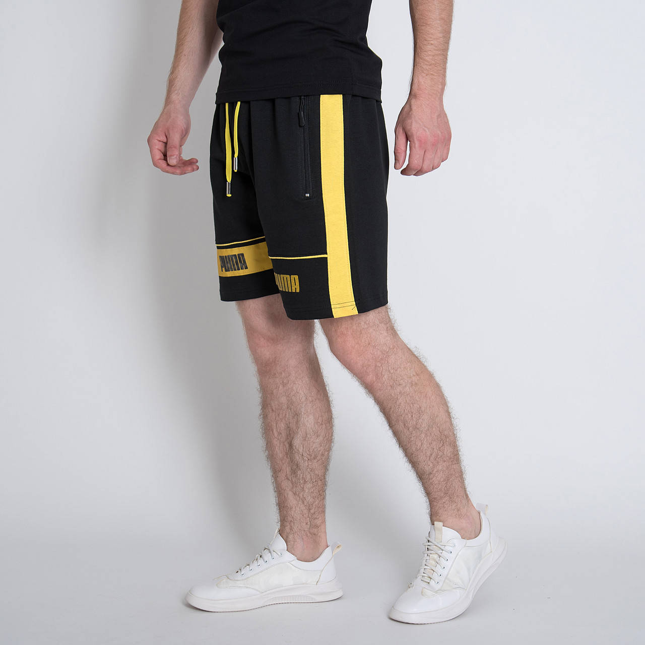 

Чоловічі трикотажні шорти PUMA,чорного кольору., Темно-серый