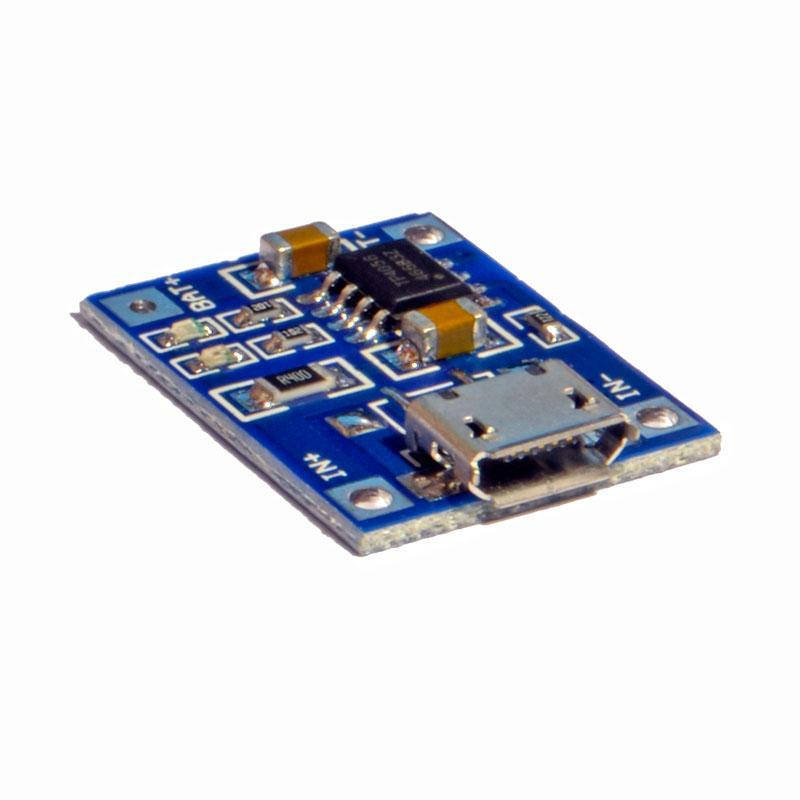 

BMS 1S FC-75 TP4056 контроллер заряда Li-ion аккумулятора 5V 1А вход microUSB