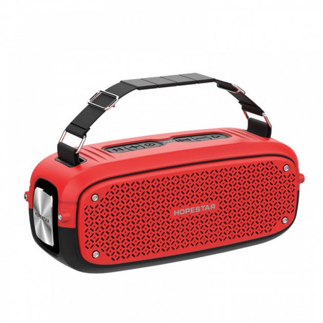 

Портативная акустическая Bluetooth колонка Hopestar A21 Красная 183234