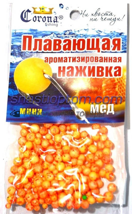 

Наживка Corona пенопласт, Мед, mini, (4-6мм)