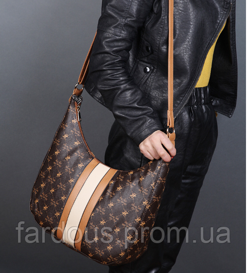 

Стильная женская сумка, американский бренд Beverly Hils, Коричневый