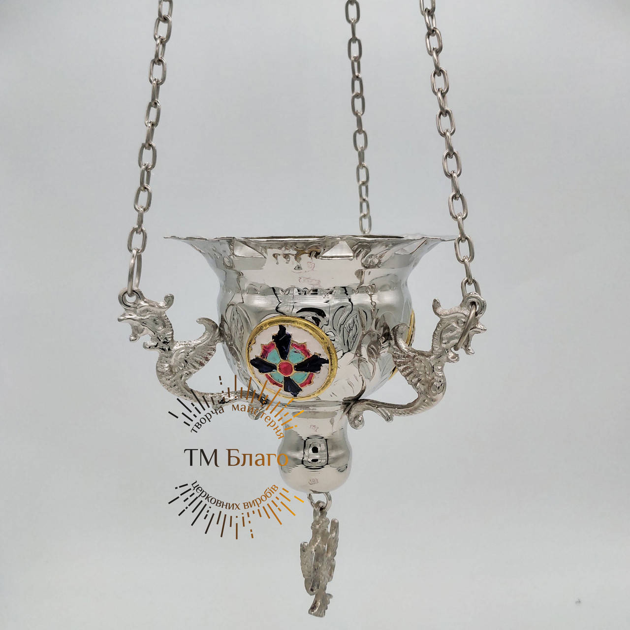 

Лампада підвісна Греція, Лампада подвесная Греция, Vigil lamp (hanging), 10х14 см