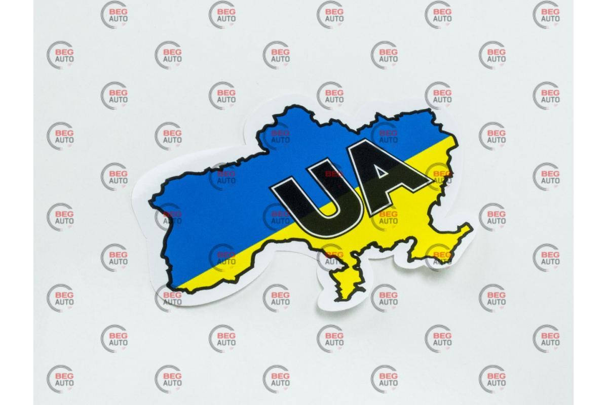 

Наклейка "UA карта" средняя