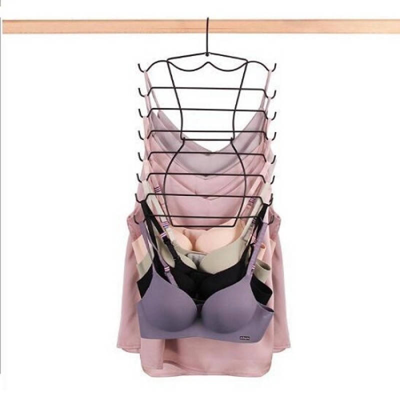 

Вешалка-органайзер для бюстгальтеров Stenson TL-00419 29х46 см, Черный