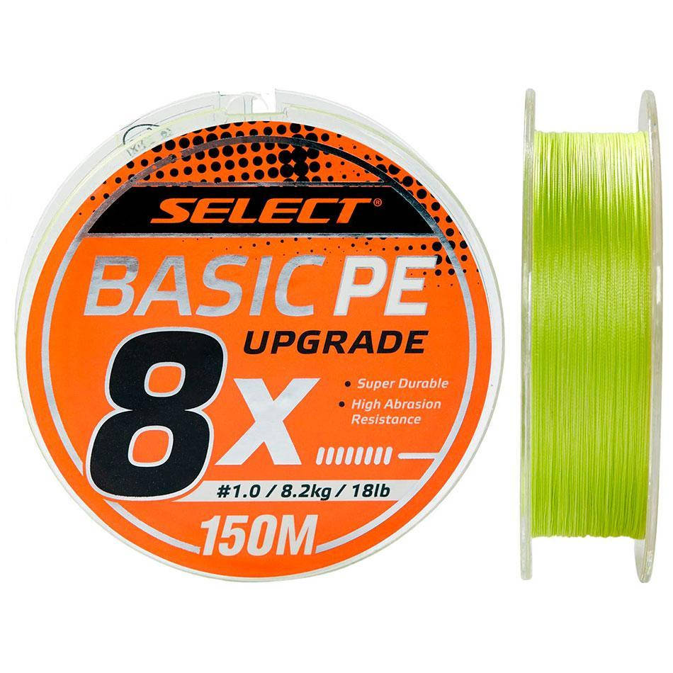 

Шнур Select Basic PE 8x 150m 0.10mm 5,5kg Light Green, Желтый