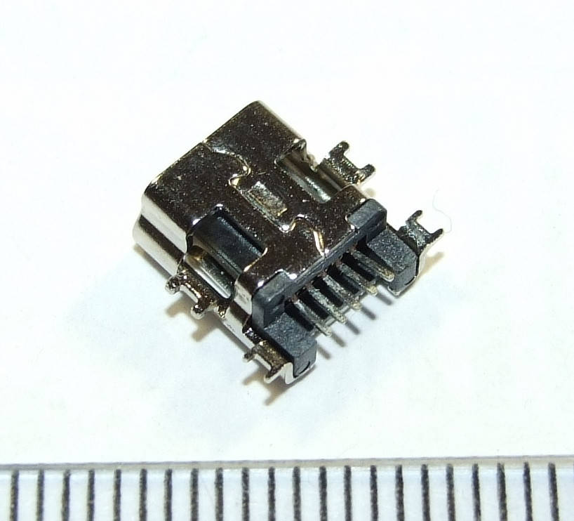

I002 MiniUSB Разъем, гнездо питания 5pin для фотоаппарата, gps, mp3