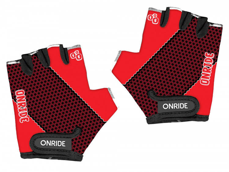 

Велоперчатки детские Onride Gem черно-красные 9-10 лет (обхват ладони 16 см.)