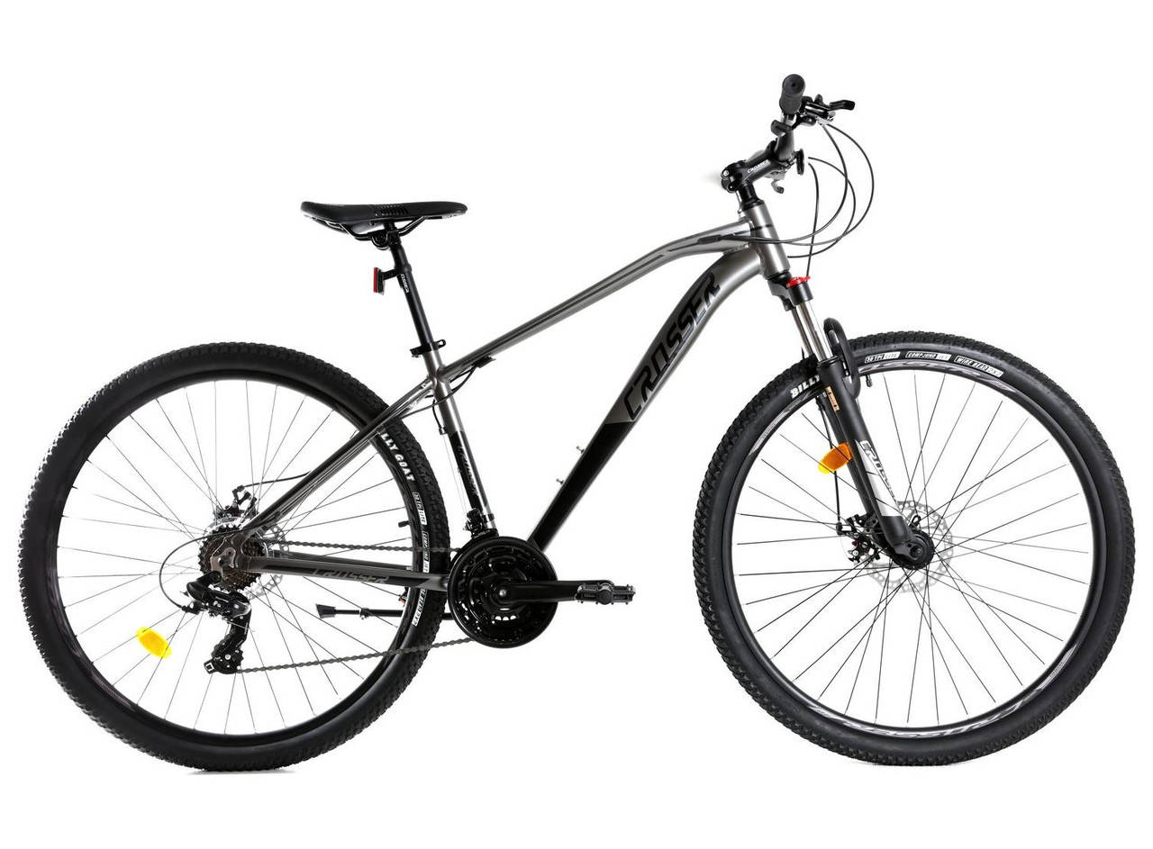 

Горный велосипед Crosser Jazz 29 дюймов размер рамы 19" чёрный, Черный