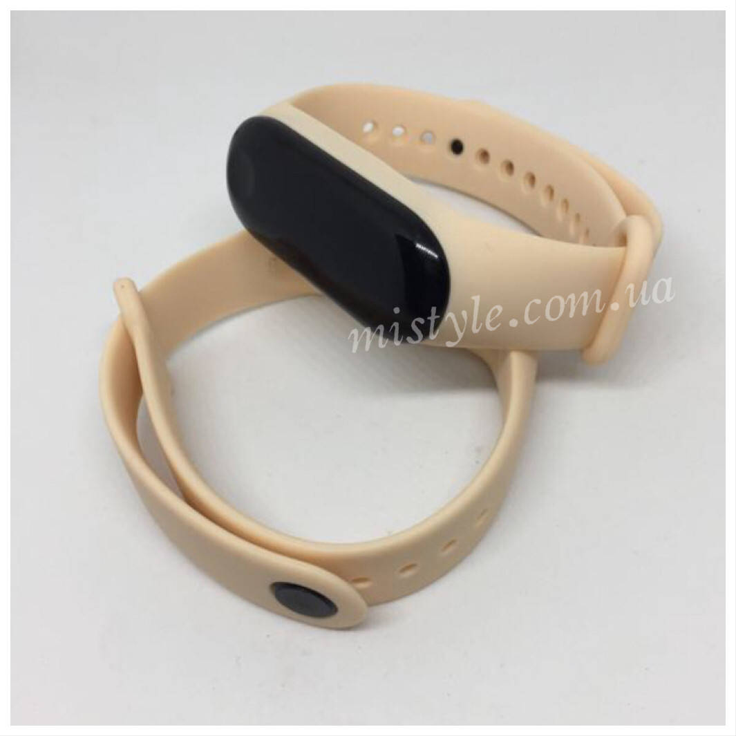 

Ремешок для фитнес-браслета Xiaomi mi band 3 ми бенд 4 нежно-персиковый