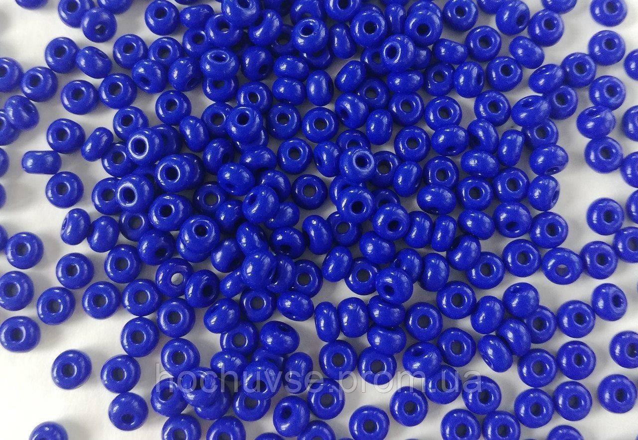 

33050 Чеський бісер 10/0 Preciosa Синій яскравий натуральний (50 г)