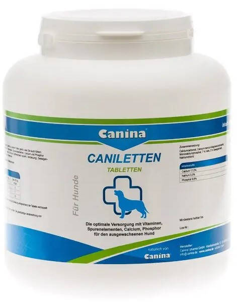 

Canina Caniletten 1000шт- комплекс минералов и витаминов для собак (120321)