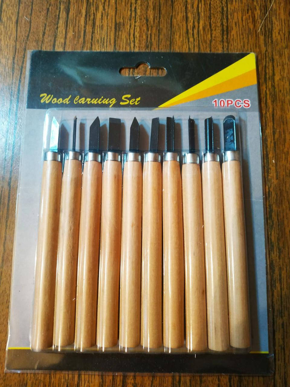 

Набор фигурных резцов (стамесок) по дереву Wood carving set 10 штук D142