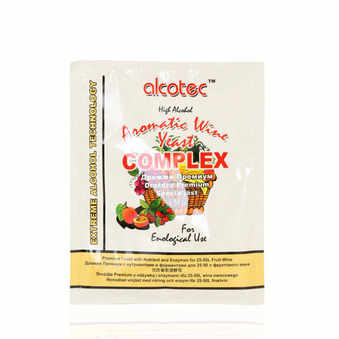 

Дрожжи для фруктовых вин Alcotec Aromatic Wine Yeast Complex 40г