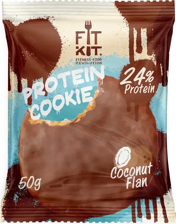 

Протеиновое печенье в глазури Fit Kit Кокос (50 грамм)