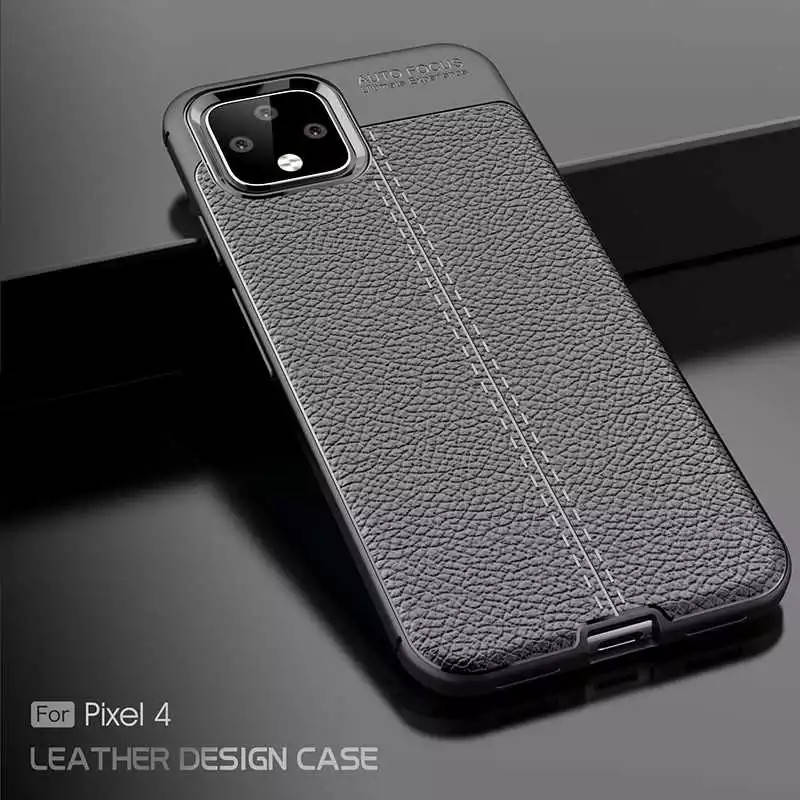 

Кожаный противоударный чехол бампер для Google Pixel пиксель 4