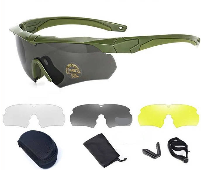 

Тактические защитные очки ESS Crossbow с 3 линзами и диоптрией (Олива)