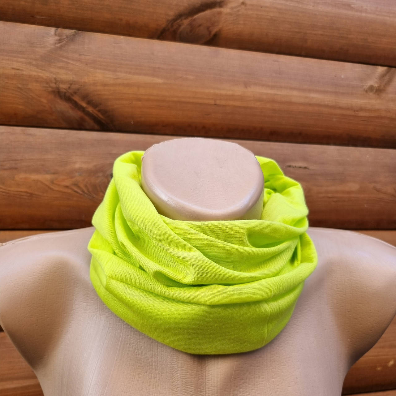 

Шарф бафф хомут снуд бандана светло зеленый микрофибра унисекс 49/25, Серый