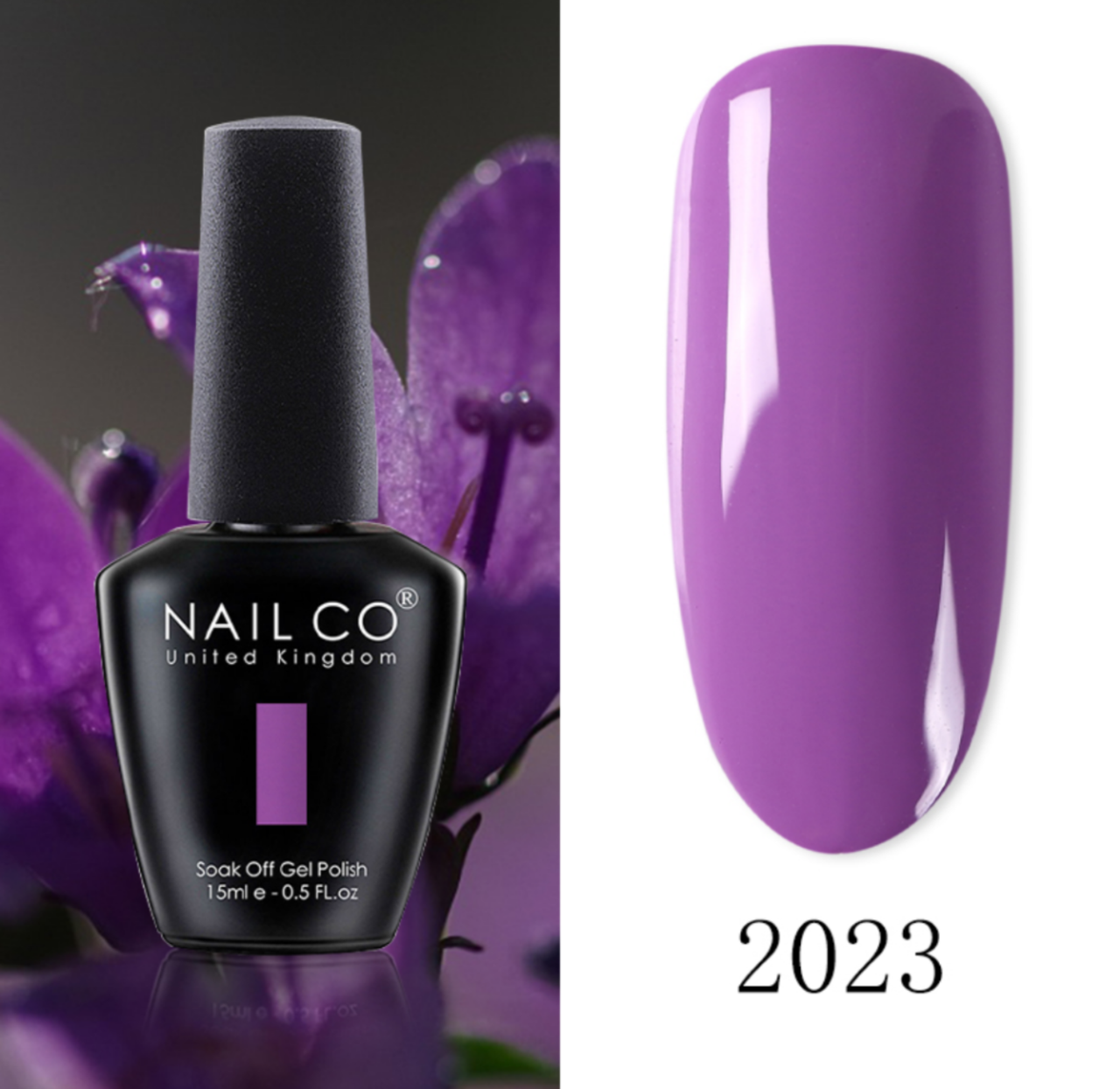 

Гель лак Nail Co 15 мл для ногтей под УФ лампу UV LED Фиолетовый 2023