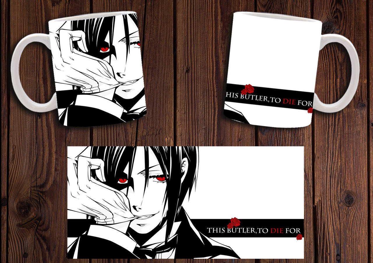 

Чашка "Темный дворецкий" / Кружка Black Butler №1, Белый
