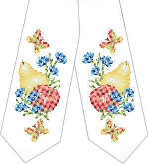 

Заготовка для вышивки бисером "Бант Спаса"