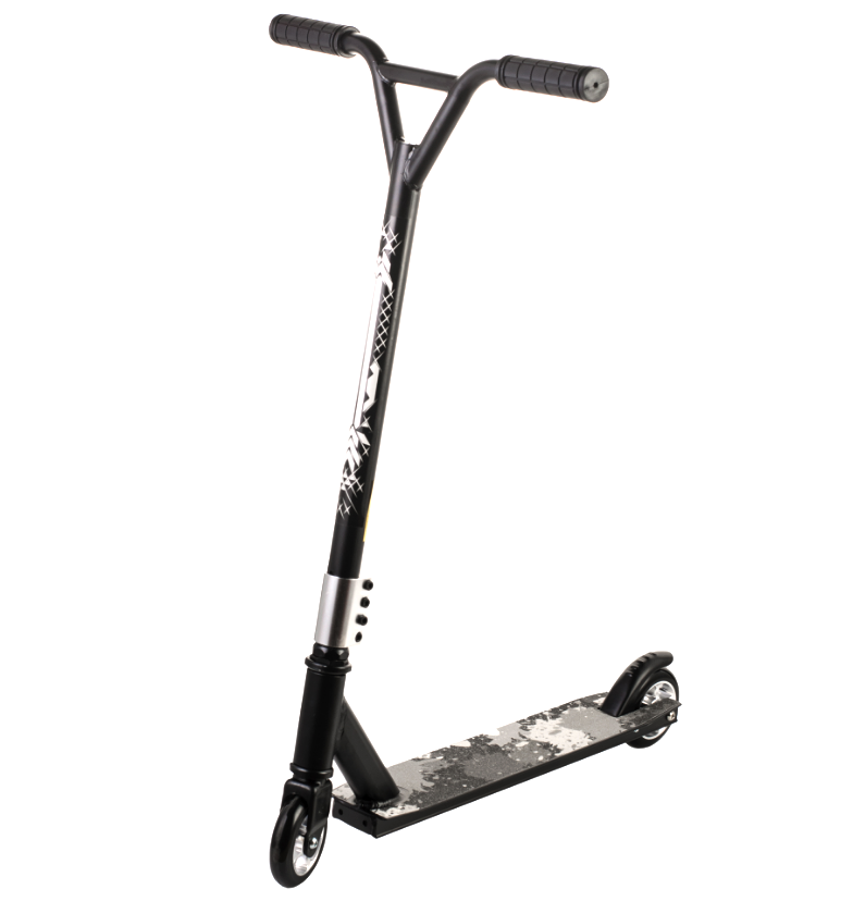 

Scooter трюковый двухколесный самокат с Y-образным рулем и резьбовой компрессией (серый)