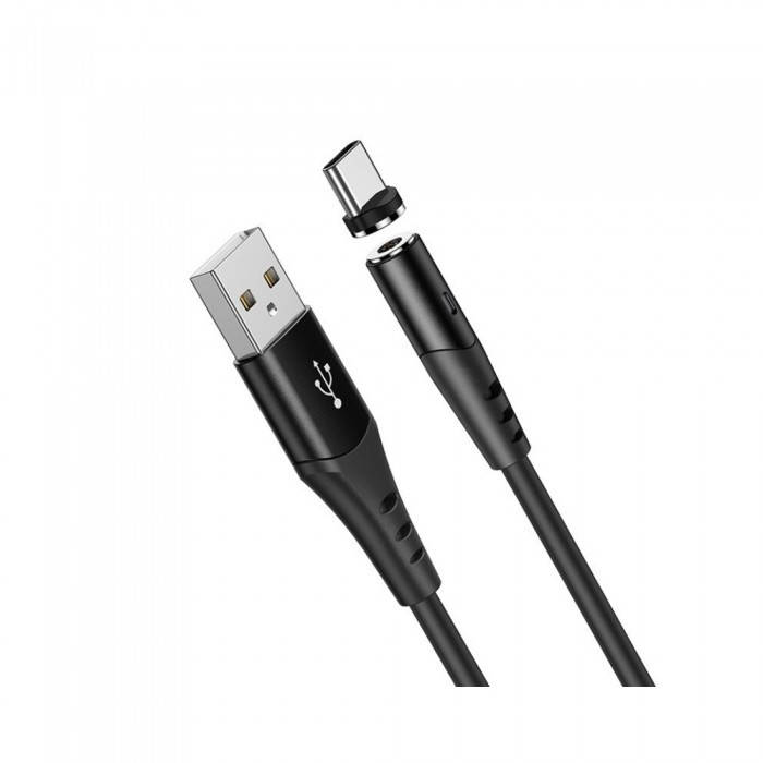 

Магнитный кабель USB TYPE C Magnetic USB Cable HOCO X60 Чёрный