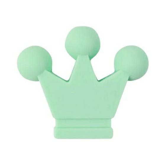 

Корона средняя бусина силиконовая Мятный