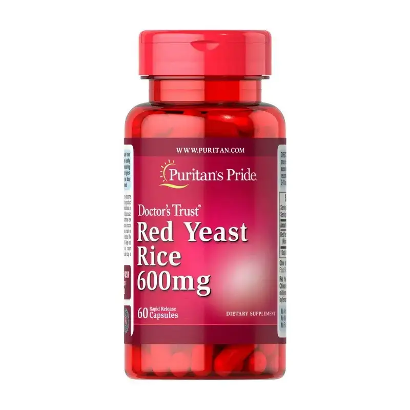 

Порошок красного дрожжевого риса Puritan's Pride Red Yeast Rice 600 mg 60 caps