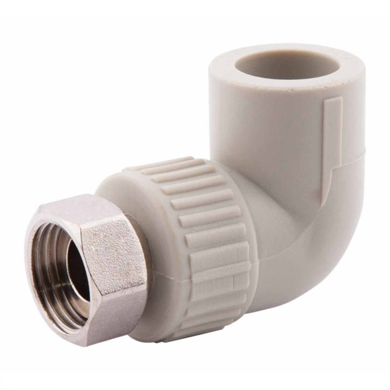 

Уголок PPR Alfa Plast с накидной гайкой Ø20х1/2"