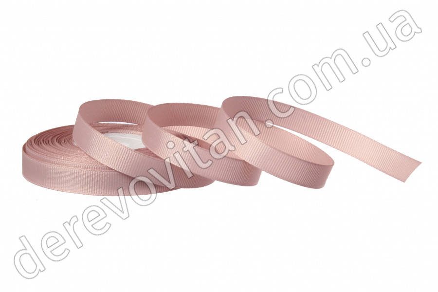 

Лента репсовая пудровая, 1.2 см, 18 м, Светло-серый