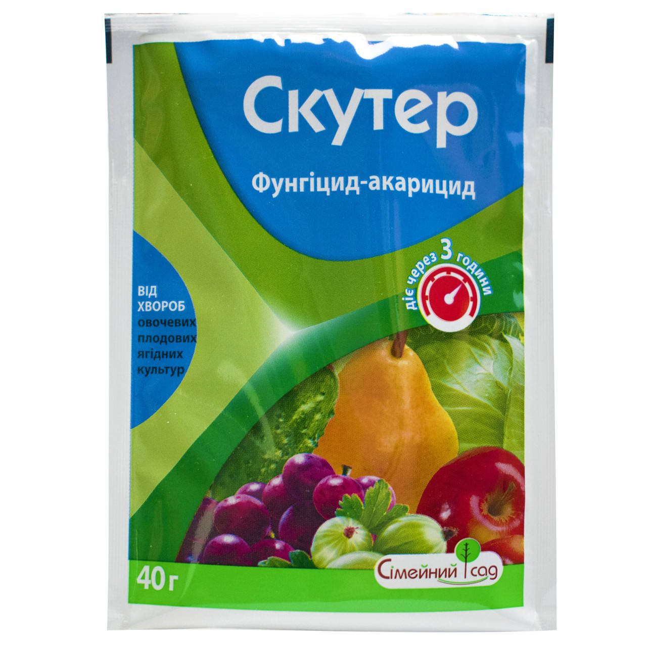 

Фунгицид Скутер в.г. 40 г Сімейний сад