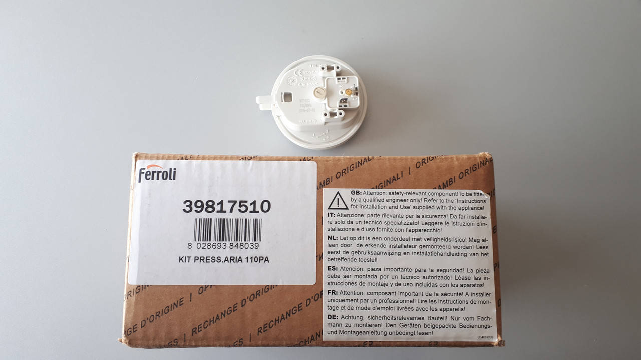 

39817510 Датчик давления воздуха, прессостат, маностат DomiCompact, DomiProject 115/95 Pa Ferroli --