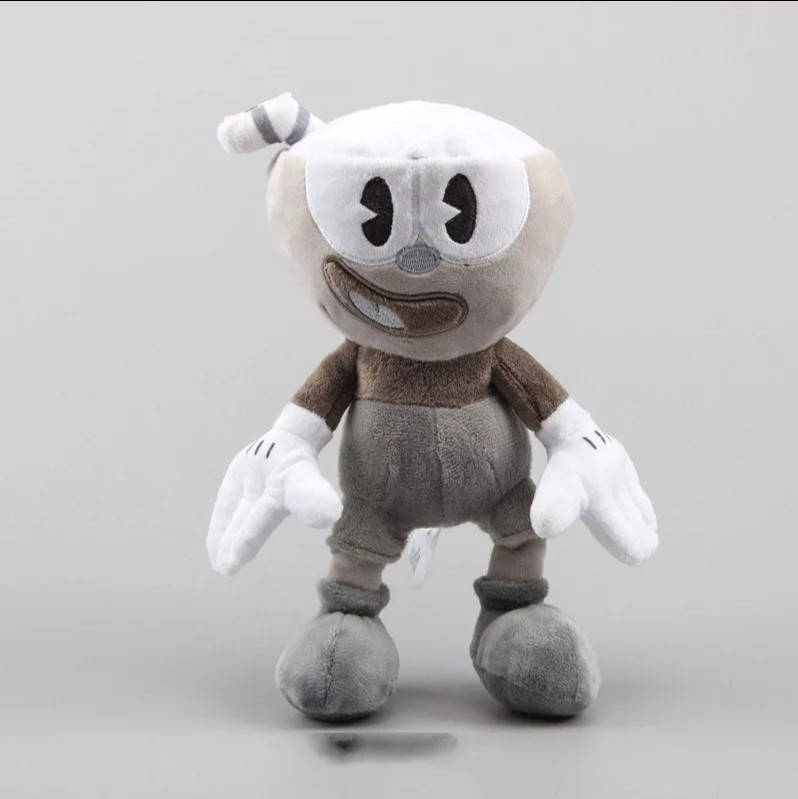 

Мягкая игрушка черно-белый Капхед из игры Cuphead