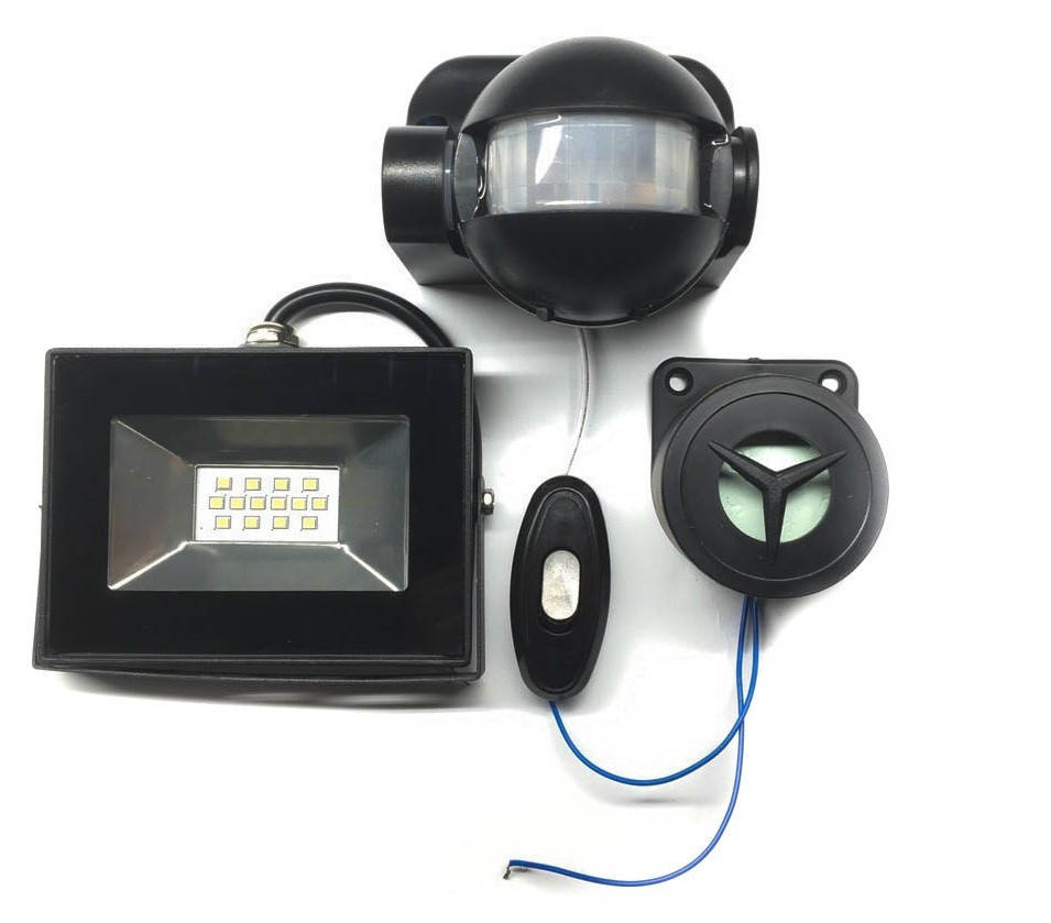 

Набор для охраны LED X MAX прожектор + датчик движения + сирена 220V