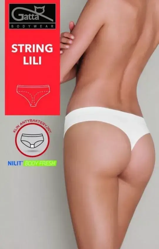 

Трусики стринги женские GATTA STRING LILI, без боковых швов, Бежевый