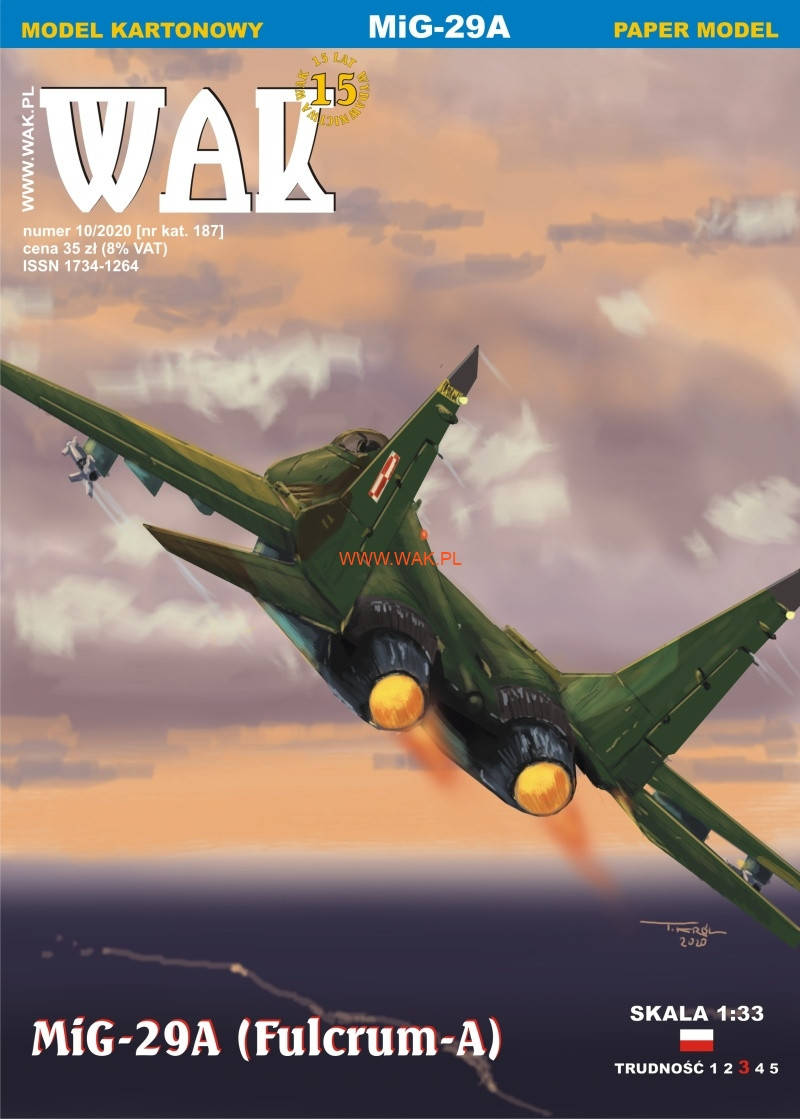 

MiG-29A (Fulcrum-A) 1/33 +резка 250 грн