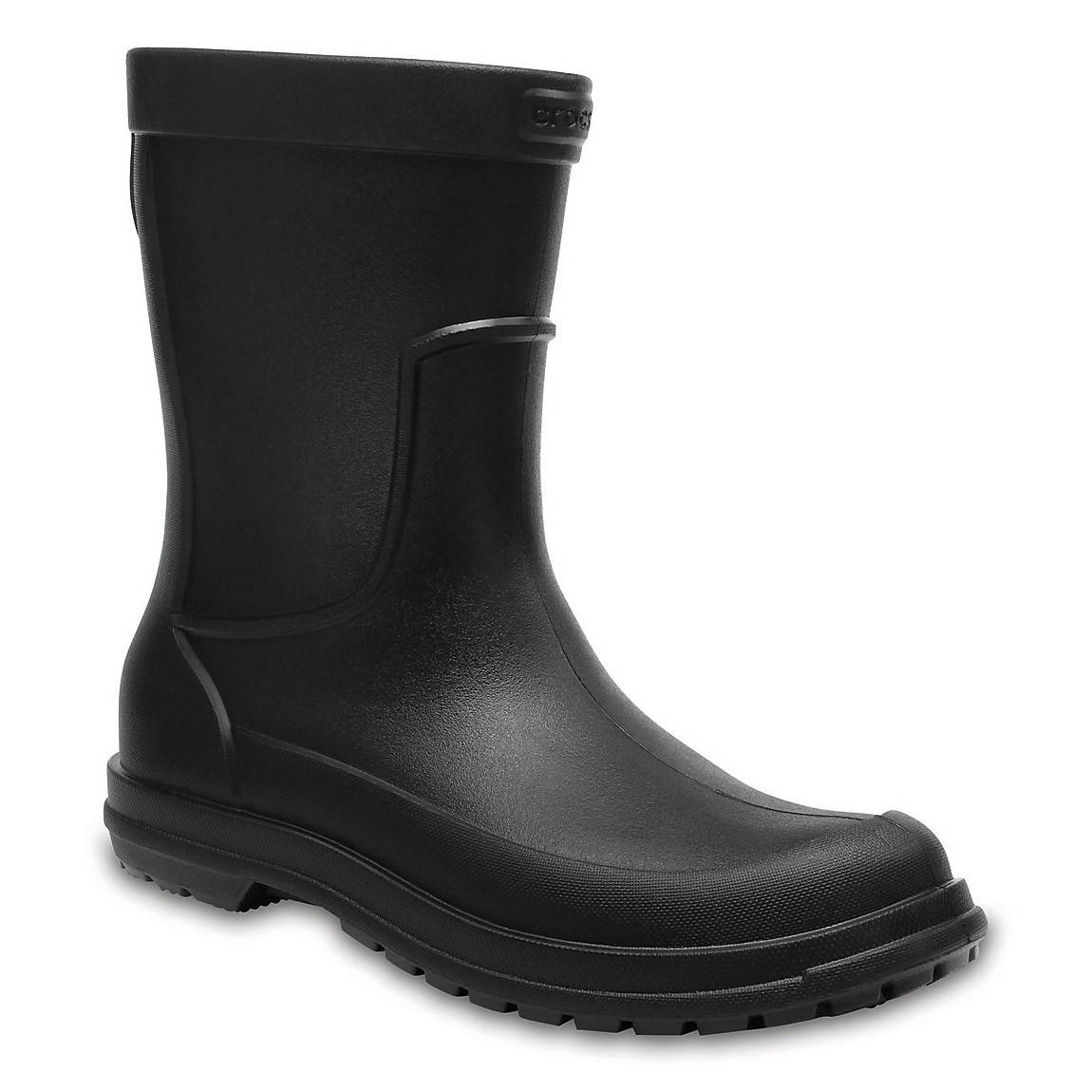 

Сапоги резиновые мужские литые / Crocs Men's AllCast Rain Boot (204862), Черные 44, Черный