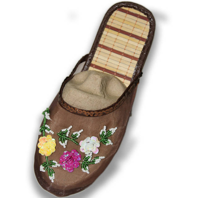 

Тапочки для роддома, тапочки сетка бамбук коричневый 39