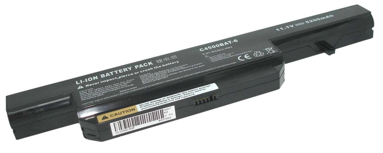 

Аккумулятор для ноутбука DNS C4500BAT6 Clevo C4500 11.1V Black 5200mAh OEM, Черный