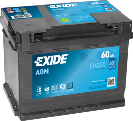 

Аккумулятор автомобильный Exide EK600