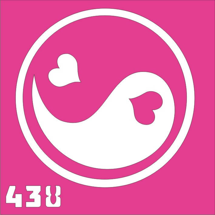 

Трафарет Инь-янь для био-тату хной, блеск тату Boni Kasel № 438