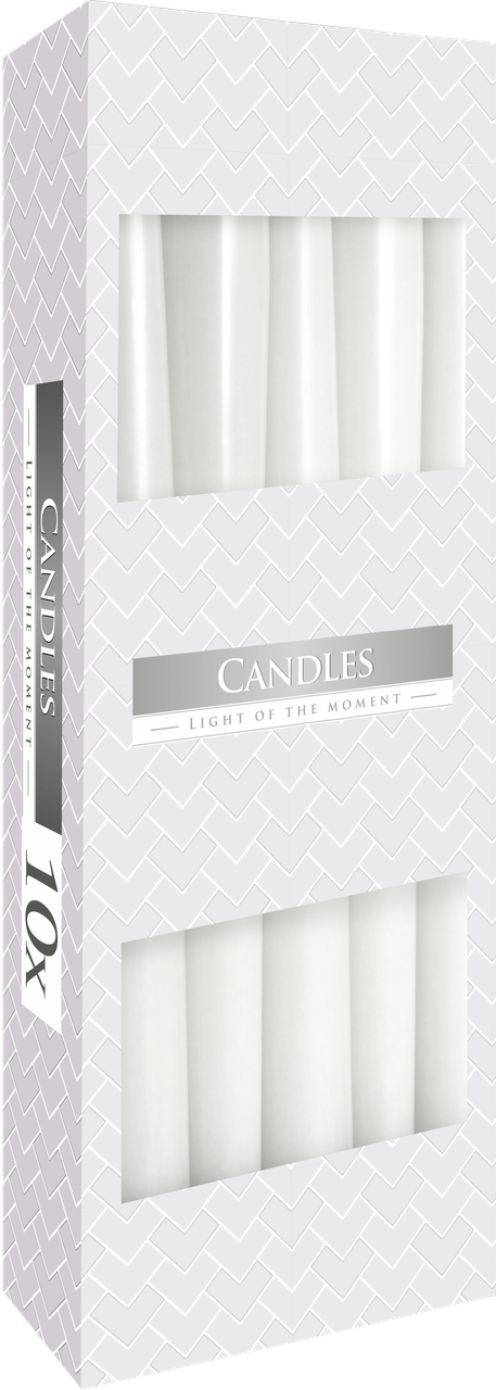 

Декоративная свеча конусная белая BISPOL (s30-x)