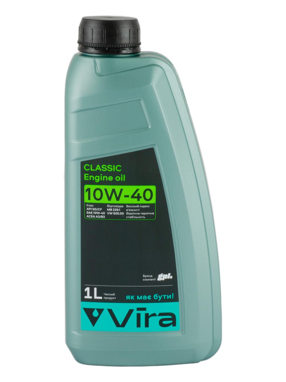 

Масло моторное Vira Classic SG/CF A3/B3 10W-40 VW 505.00 MB 229.1 1 л (новая этикетка) (VI0321)