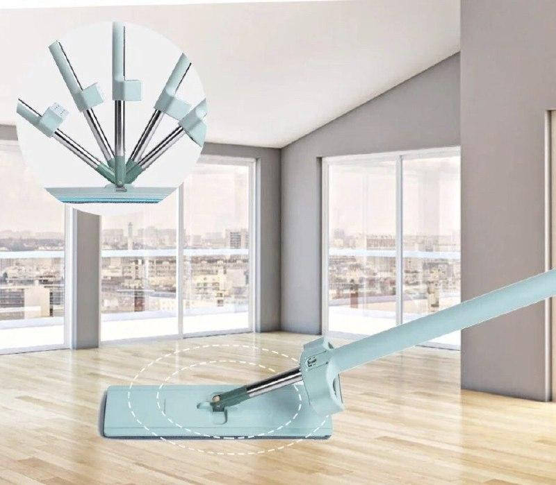 

Швабра лентяйка с отжимом Spin Mop 360 Голубая | Моющая швабра микрофибра для уборки пола, Бежевый