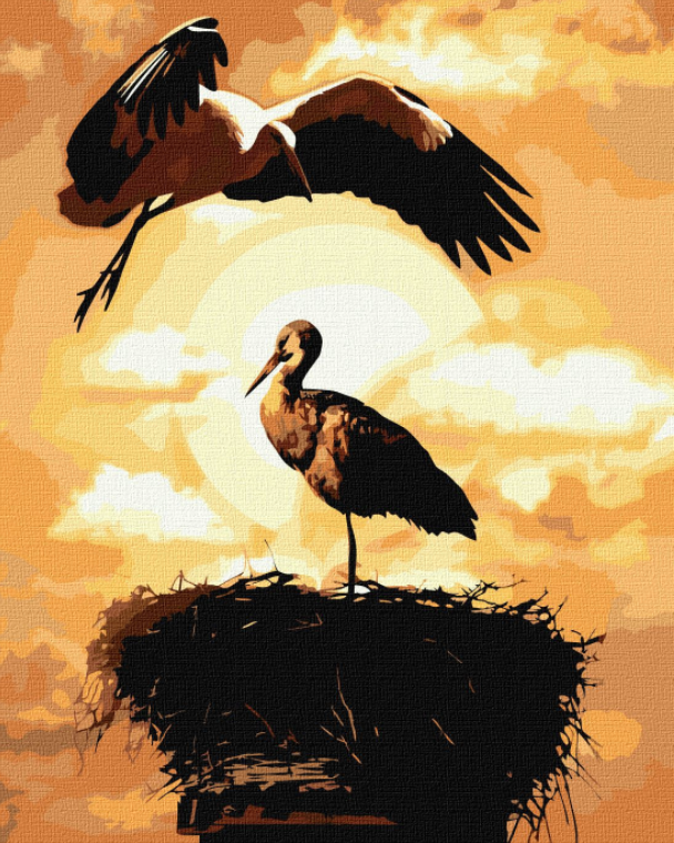 

Набір для розпису по номерах. "Політ кохання" 40х50см