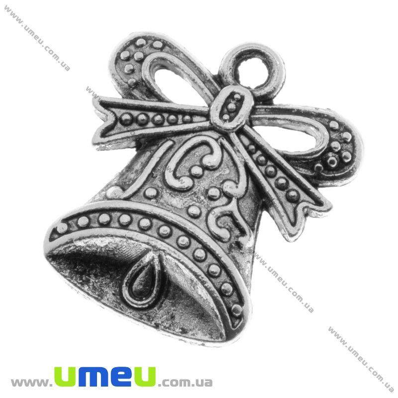 

Подвеска металлическая Колокольчик, Античное cеребро, 19х17 мм, 1 шт (POD-000594)