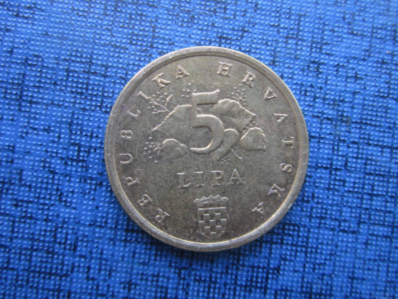 

Монета 5 липа Хорватия 1999 флора