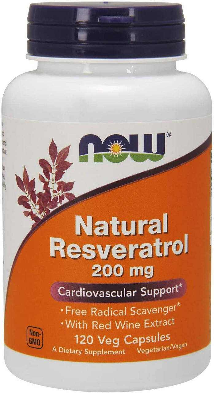 

Now Foods Natural Resveratrol 200mg 120 капсул