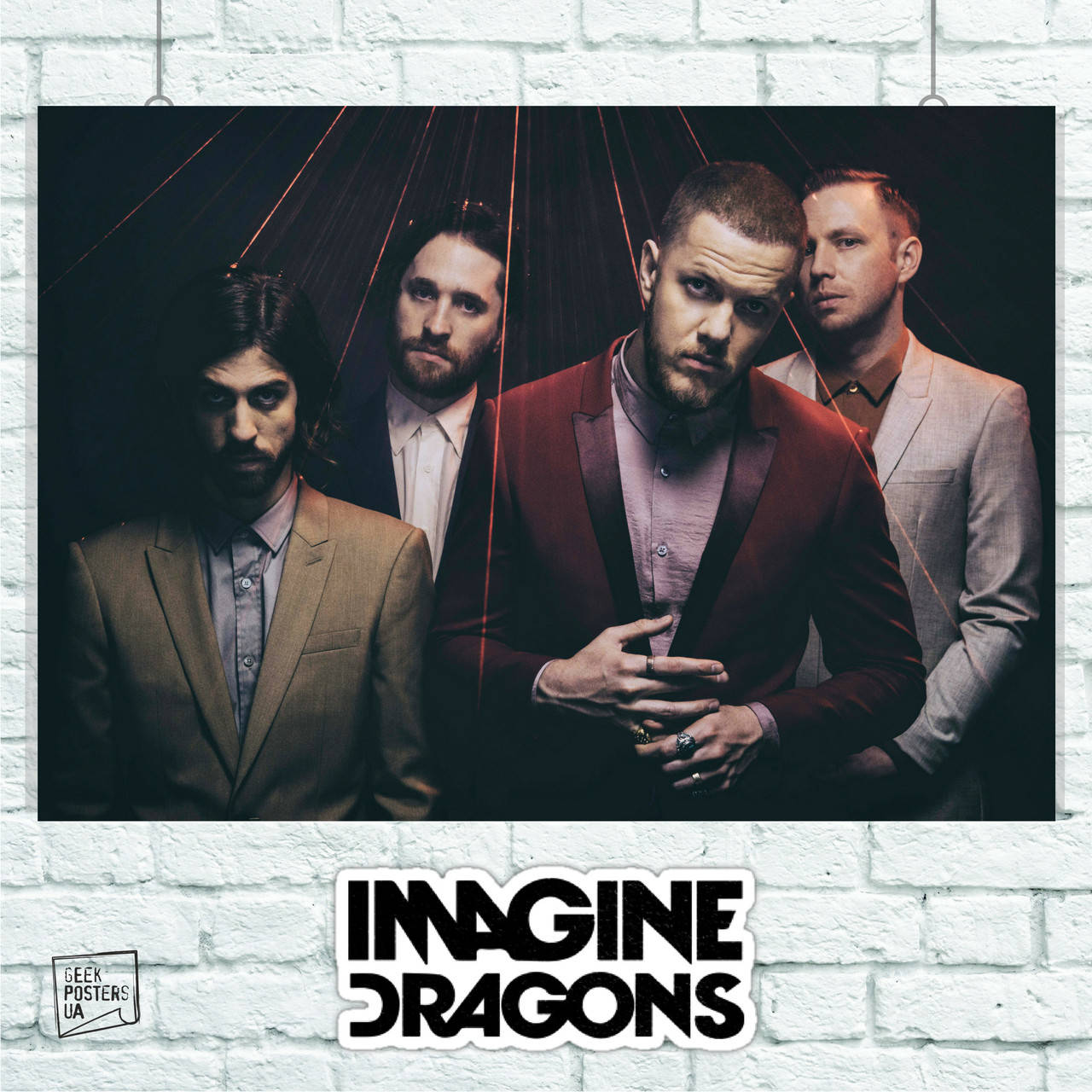 

Постер Imagine Dragons (участники, тёмный фон). Размер 60x42см (A2). Глянцевая бумага